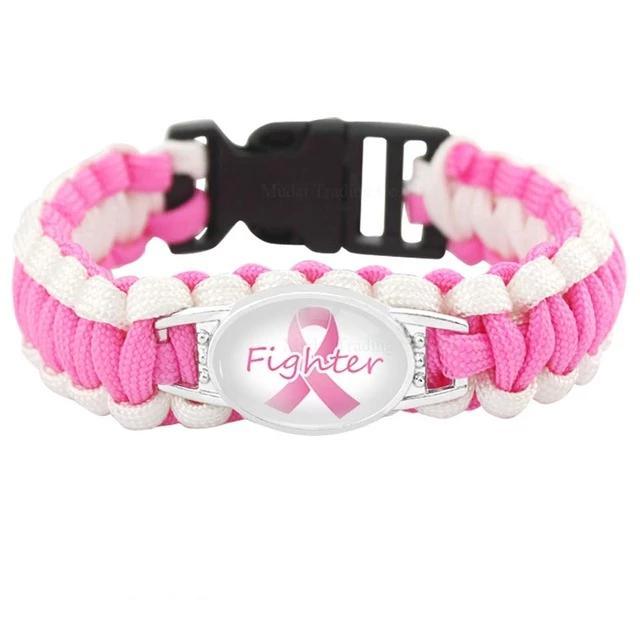Cancer Awareness Paracord Charm Bracelets