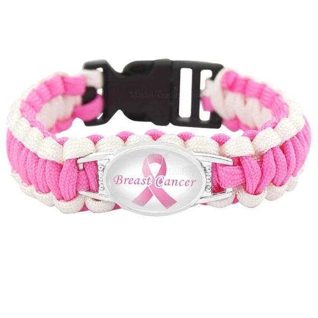 Cancer Awareness Paracord Charm Bracelets