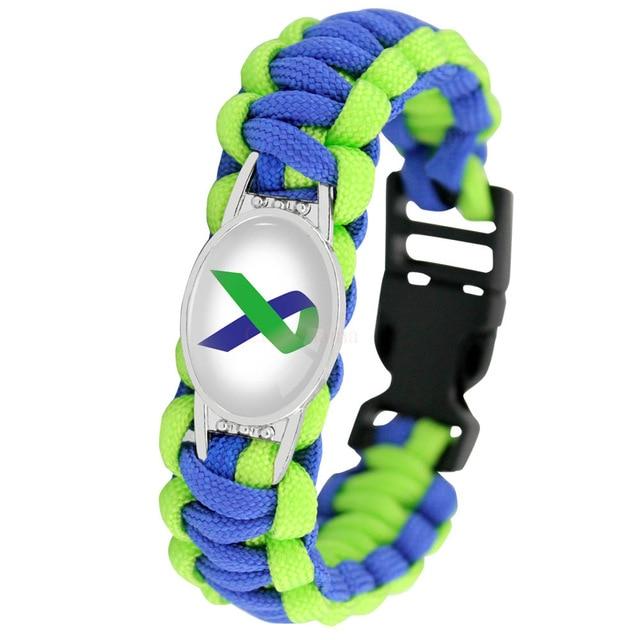 Cancer Awareness Paracord Charm Bracelets