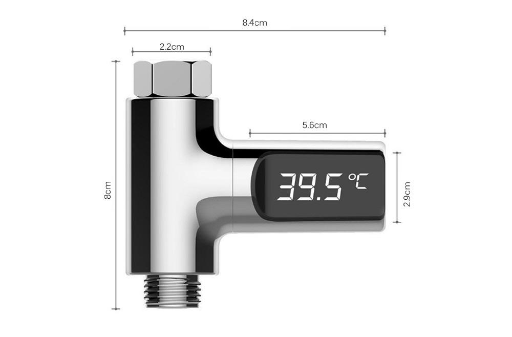 LED Display Water Shower Thermometer