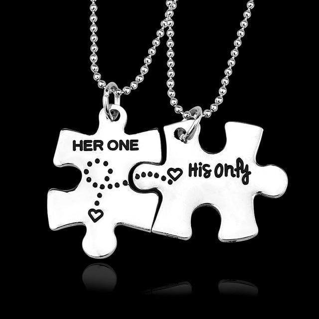Matching Puzzle Necklaces Set