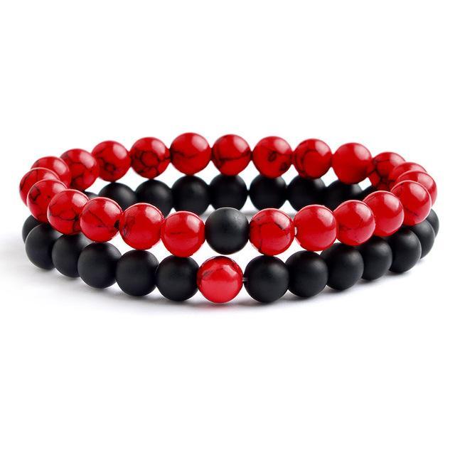 Set of 2 Couple Lover Relationship Bracelet for Women Men