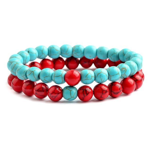 Set of 2 Couple Lover Relationship Bracelet for Women Men