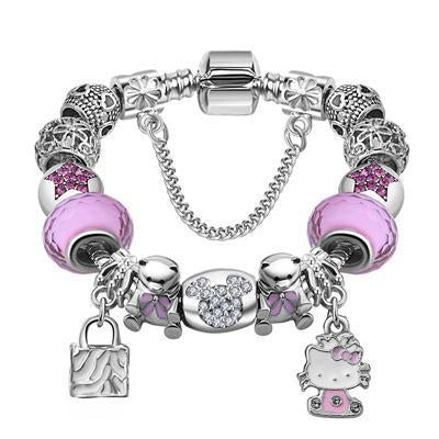 Clover Beads  Charm Bracelet for Women