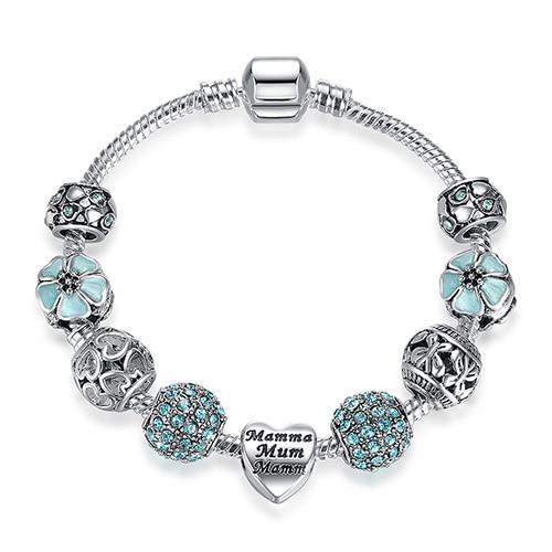 Clover Beads  Charm Bracelet for Women