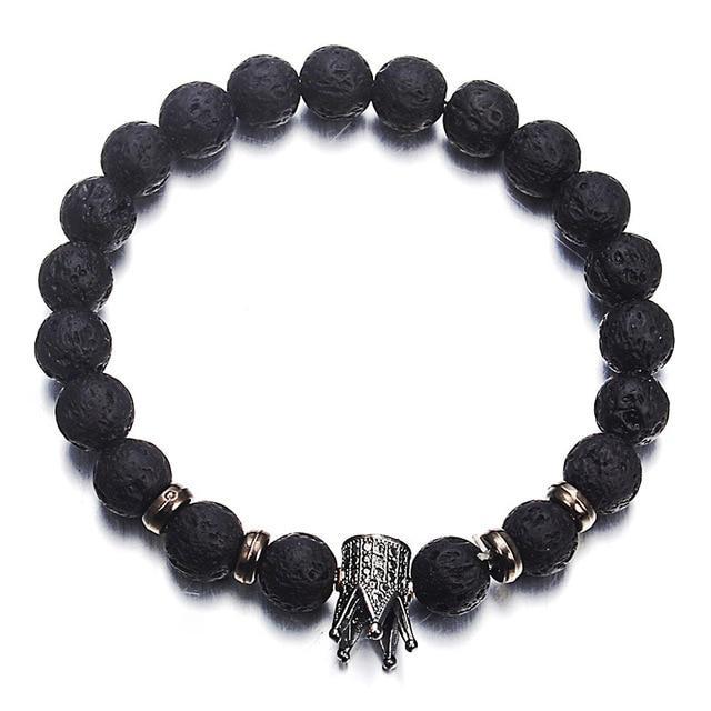 New Fashion and Simple Classic Round Bead Charm Bracelets & Bangles For Men