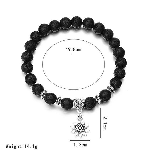 New Fashion and Simple Classic Round Bead Charm Bracelets & Bangles For Men