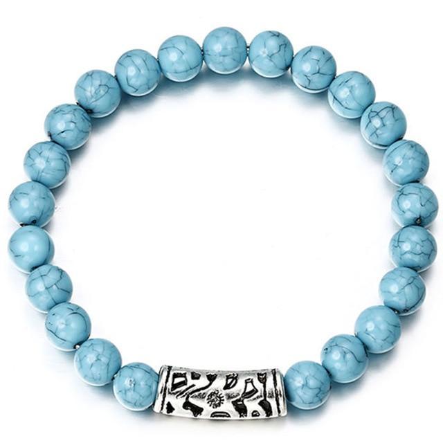 New Fashion and Simple Classic Round Bead Charm Bracelets & Bangles For Men