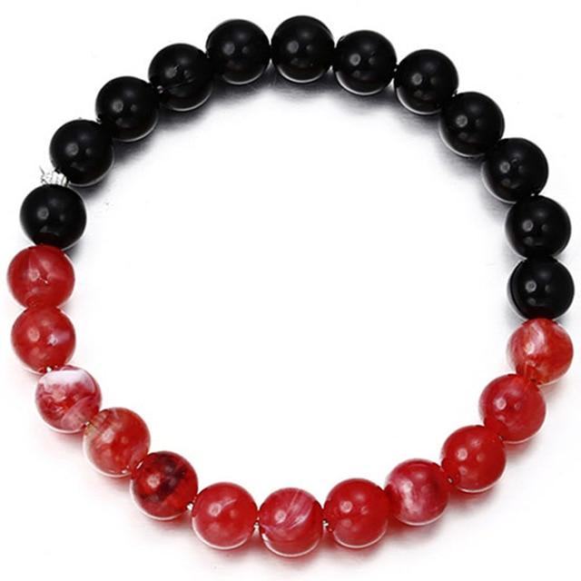 New Fashion and Simple Classic Round Bead Charm Bracelets & Bangles For Men