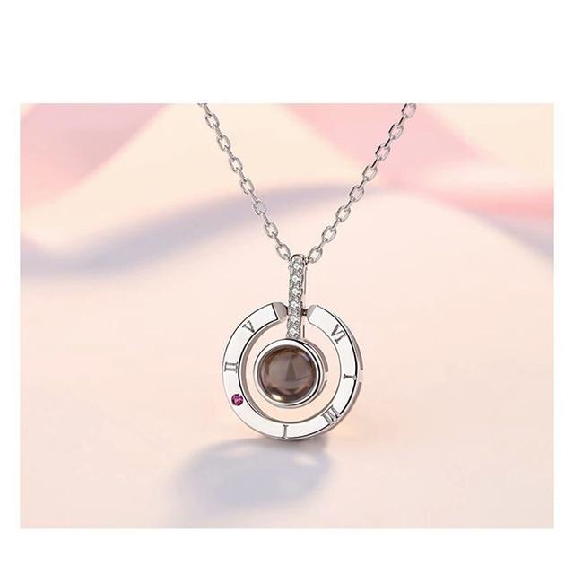 " I Love You In 100 Languages Necklace" Valentines Day Gift For Her