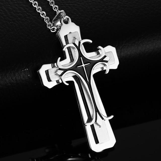 Fashion Cross Pendant Necklace for Men