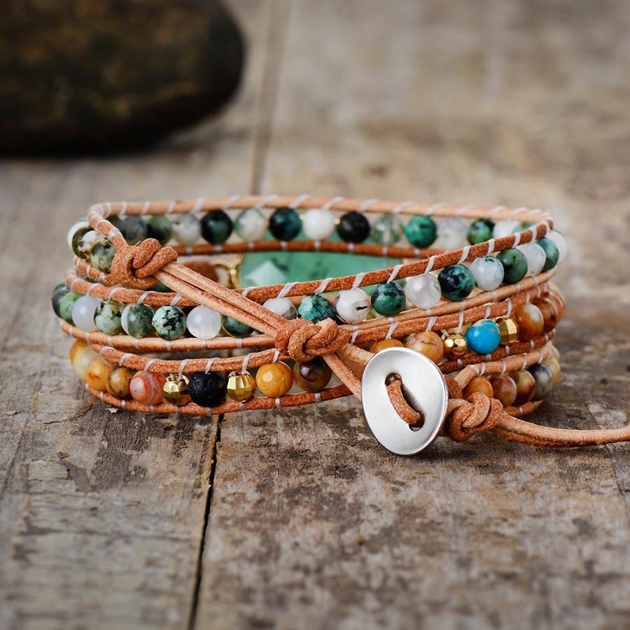 Prosperity Jade Wrap Bracelet