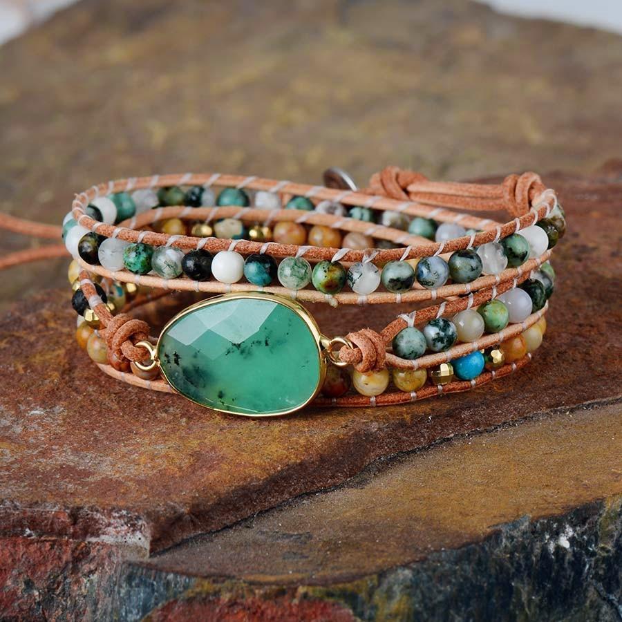 Prosperity Jade Wrap Bracelet