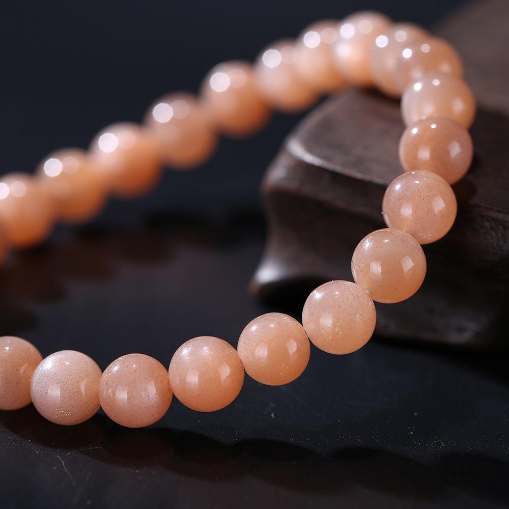 Natural Sunstone Beads Bracelet