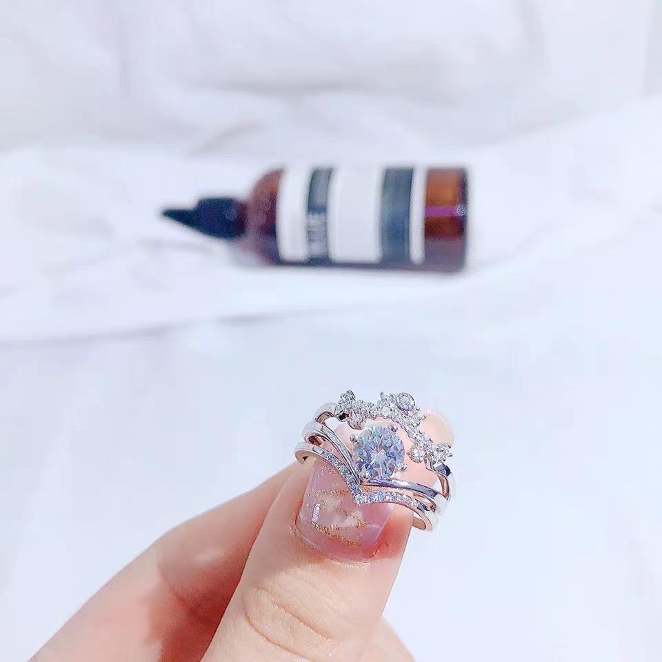 ✨Three-layer Crown Heart Ring♕adjustable