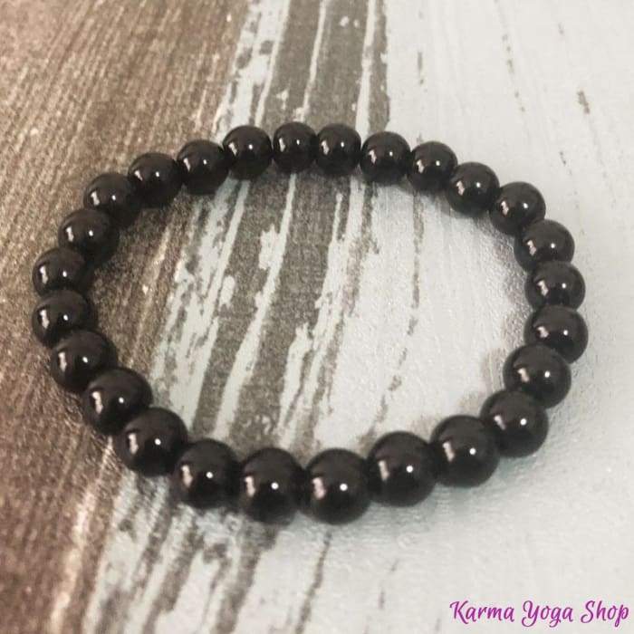 Triple Bracelet "Confidence in Love" in Rose Quartz, Rhodonite and Onyx