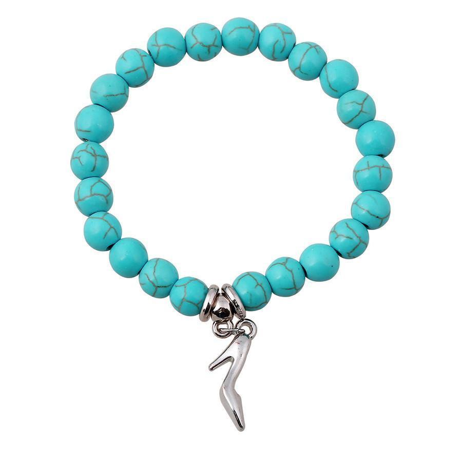 Turquoise Tree of Life Charm Bracelet