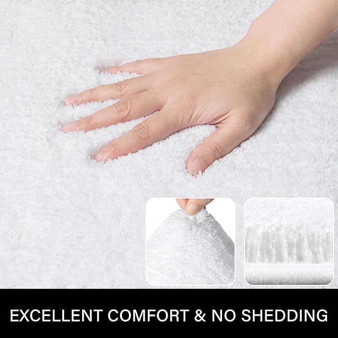 Soft Bath Rug Set 2 Piece Set, U-Shaped Bathroom Rugs | Egoodhome™