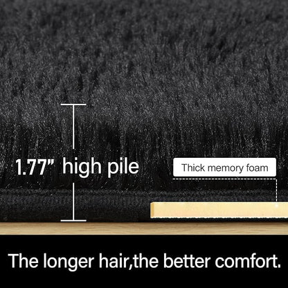 Fluffy Shaggy Area Rugs for Bedroom Bedside | Egoodhome™