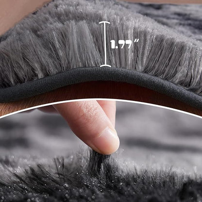 Luxury Fluffy Rainbow Colorful Area Rug | Egoodhome™