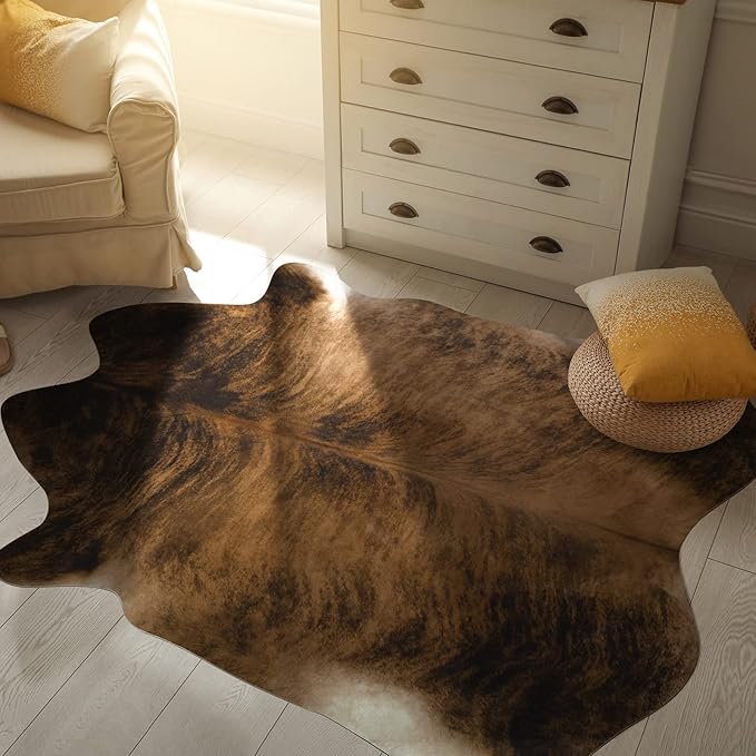 Premium Cowhide Style, Faux Animal Hide Rug | Egoodhome™