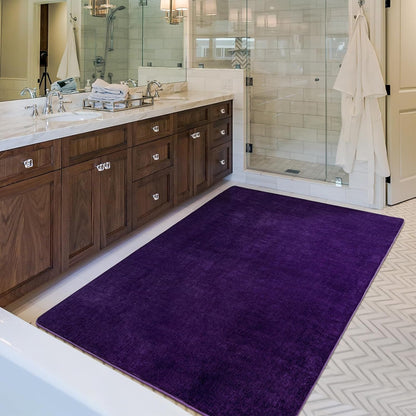 Solid-color Minimalist Washable Modern Area Rug | Egoodhome™