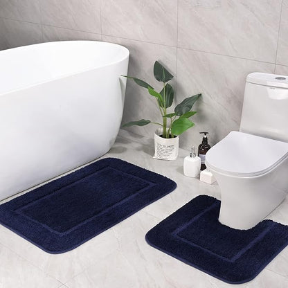 Soft Bath Rug Set 2 Piece Set, U-Shaped Bathroom Rugs | Egoodhome™