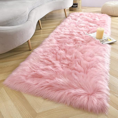Washable Furry Durable Faux Throw Carpet | Egoodhome™