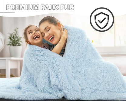 Super Soft Shaggy Fuzzy Sherpa Blankets | Egoodhome™