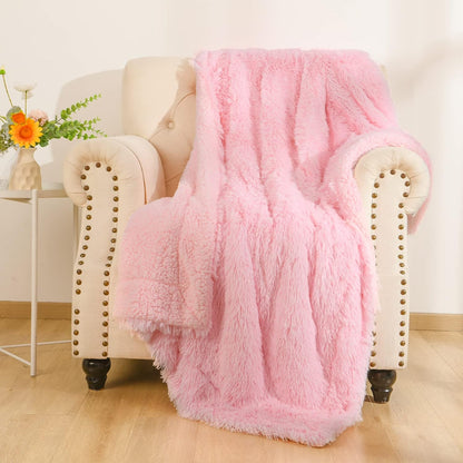 Super Soft Shaggy Fuzzy Sherpa Blankets | Egoodhome™
