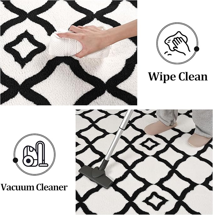 Modern Moroccan Memory Foam Big Dorm Carpet | Egoodhome™