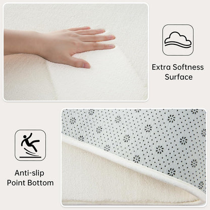 Solid-color Minimalist Washable Modern Area Rug | Egoodhome™