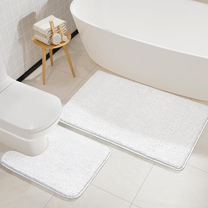 Soft Non Slip Bath Bathroom Rug Set | Egoodhome™
