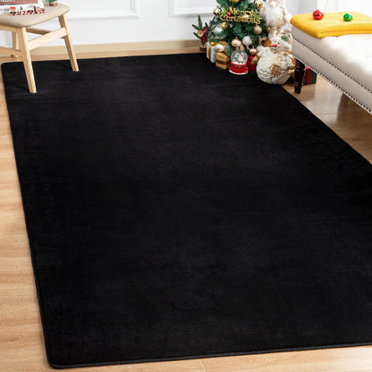 Solid-color Minimalist Washable Modern Area Rug | Egoodhome™