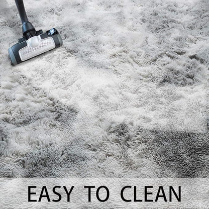 Luxury Fluffy Rainbow Colorful Area Rug | Egoodhome™