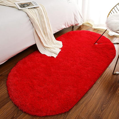Fluffy Shaggy Area Rugs for Bedroom Bedside | Egoodhome™