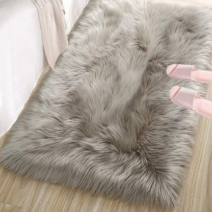 Washable Furry Durable Faux Throw Carpet | Egoodhome™