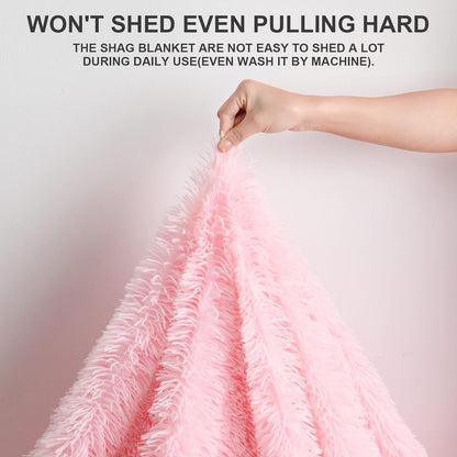Super Soft Shaggy Fuzzy Sherpa Blankets | Egoodhome™