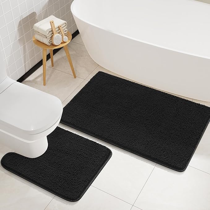 Soft Non Slip Bath Bathroom Rug Set | Egoodhome™