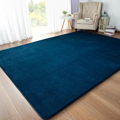 Solid-color Minimalist Washable Modern Area Rug | Egoodhome™