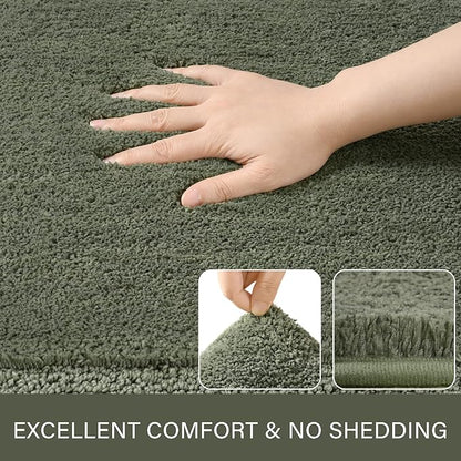 Soft Bath Rug Set 2 Piece Set, U-Shaped Bathroom Rugs | Egoodhome™