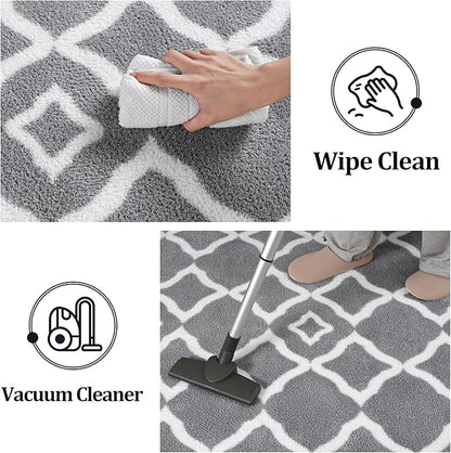 Modern Moroccan Memory Foam Big Dorm Carpet | Egoodhome™