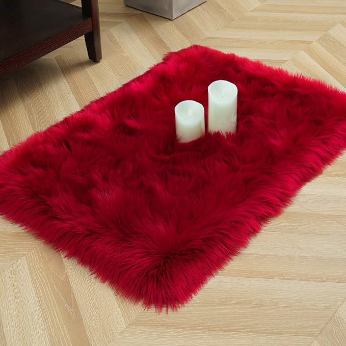 Washable Furry Durable Faux Throw Carpet | Egoodhome™