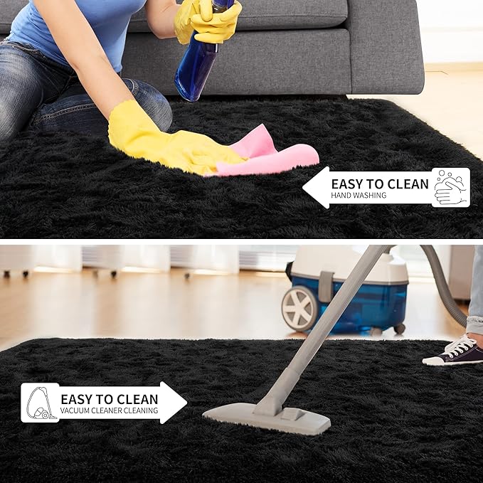 EGOODHOME Large Soft Fluffy  Modern Rug | Egoodhome™
