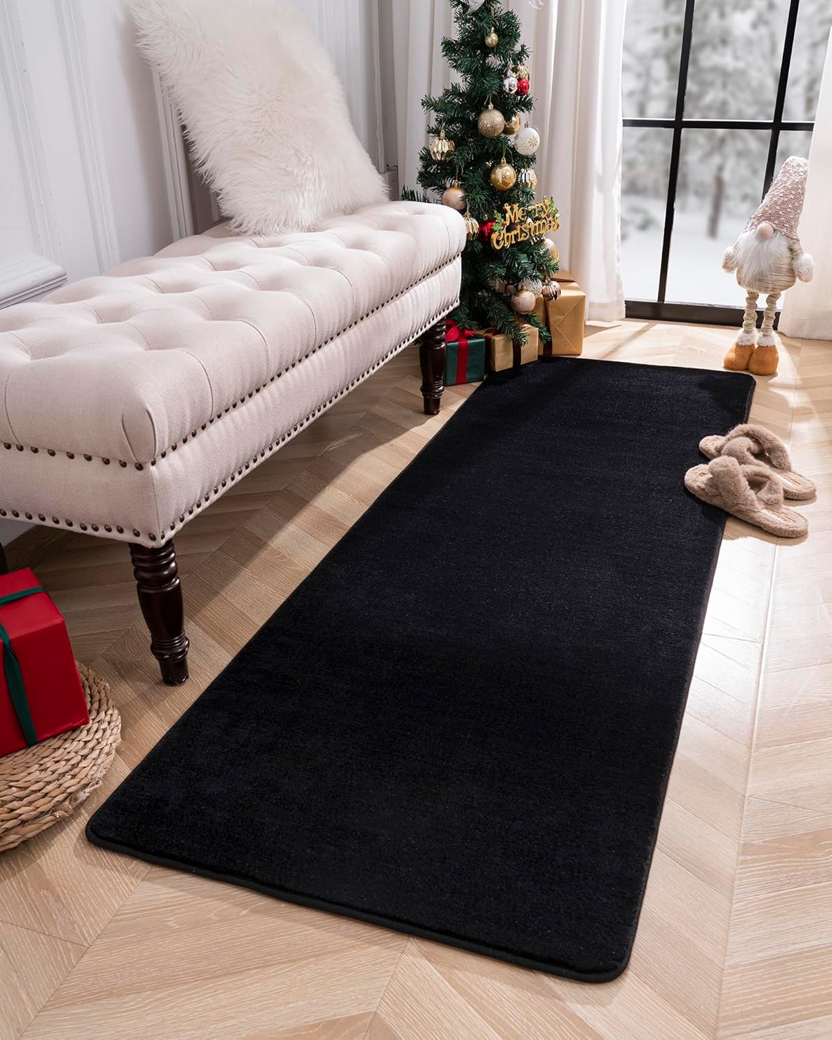 Solid-color Minimalist Washable Modern Area Rug | Egoodhome™