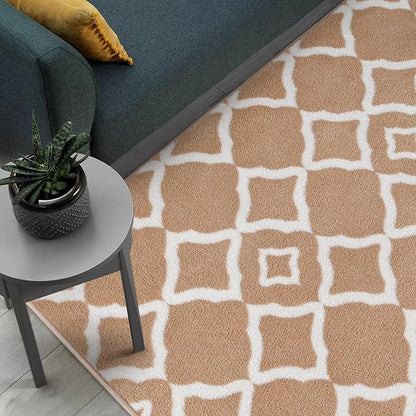 Modern Moroccan Memory Foam Big Dorm Carpet | Egoodhome™