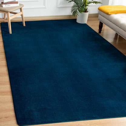 Solid-color Minimalist Washable Modern Area Rug | Egoodhome™