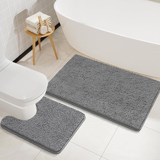 Soft Non Slip Bath Bathroom Rug Set | Egoodhome™