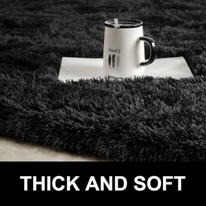 Fluffy Shaggy Area Rugs for Bedroom Bedside | Egoodhome™
