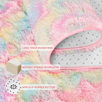 EGOODHOME Large Soft Fluffy  Modern Rug | Egoodhome™